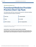 Editable Functional Medicine Provider Practice Start-Up Pack